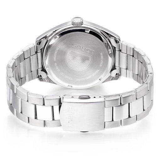 Lorus Gents Grey Dial Stainless Steel Solar Powered Watch RX333AX9