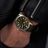 Lorus Gents Green Dial Green Nylon Strap Quartz Watch RH926QX9
