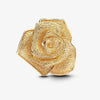 Gold Rose in Bloom Oversized Charm