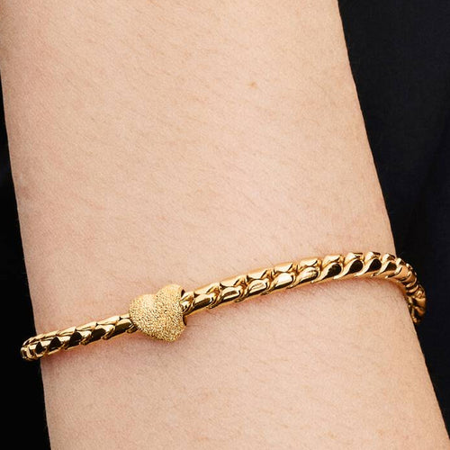 Textured Heart Mini Charm