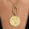 Crossing Arrows Oversized Medallion Charm