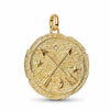 Crossing Arrows Oversized Medallion Charm