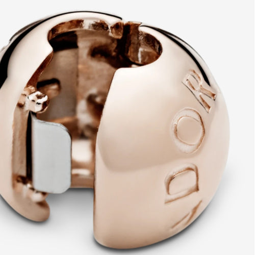 Rose Gold Logo Clip Charm