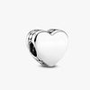 Silver Engravable Heart Charm