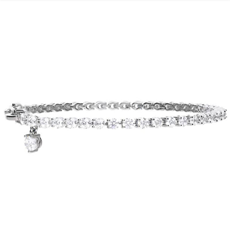 Diamonfire Silver Cubic Zirconia Tennis Bracelet