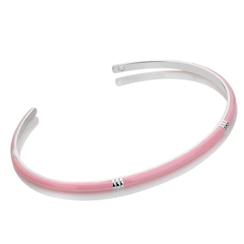 Hot Diamonds Tasha Ghouri Pink Enamel Bangle DC195