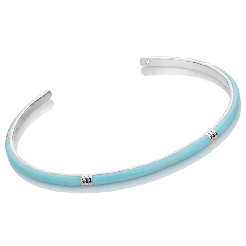 Hot Diamonds Tasha Ghouri Blue Enamel Bangle DC197