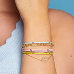 Hot Diamonds Tasha Ghouri Lilac Enamel Bangle DC198