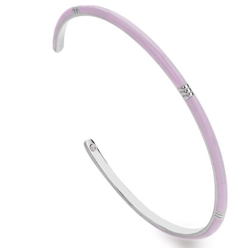 Hot Diamonds Tasha Ghouri Lilac Enamel Bangle DC198