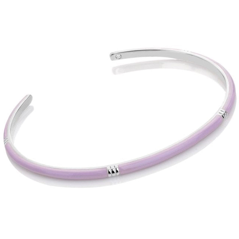 Hot Diamonds Tasha Ghouri Lilac Enamel Bangle DC198