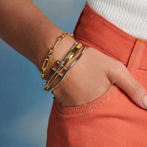Hot Diamonds Tasha Ghouri Wave Bangle DC201