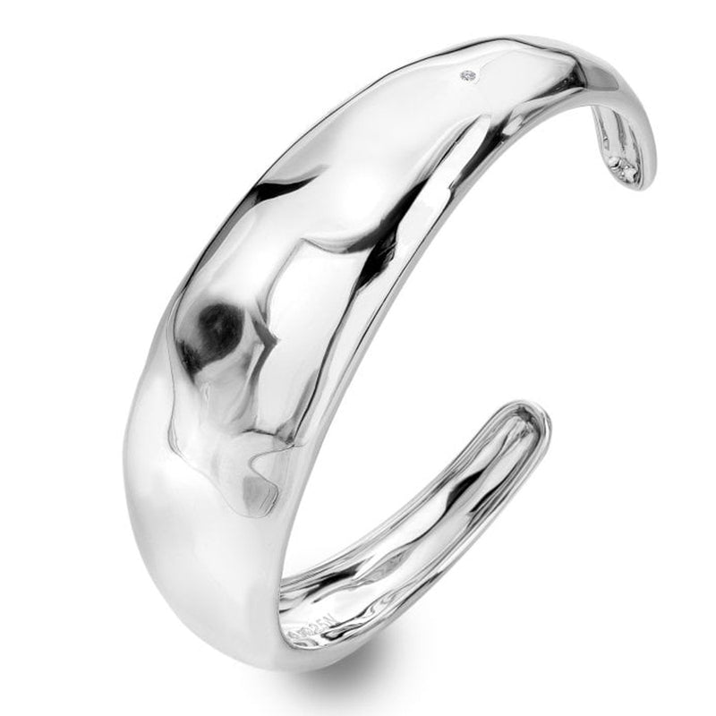 Hot Diamonds Silver Tasha Ghouri Organic Cuff DC207