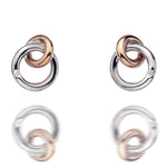 Hot Diamonds Silver Eternal Earrings with Rose Gold Accents DE309