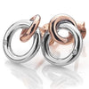 Hot Diamonds Silver Eternal Earrings with Rose Gold Accents DE309