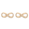 Hot Diamonds Silver Rose Gold Plate Infinity Earrings DE472