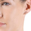 Hot Diamonds Silver Rose Gold Plate Infinity Earrings DE472