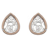 Hot Diamonds Faith Teardrop Rose Gold Plated Accents Earrings DE529