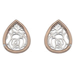 Hot Diamonds Faith Teardrop Rose Gold Plated Accents Earrings DE529
