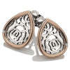 Hot Diamonds Faith Teardrop Rose Gold Plated Accents Earrings DE529