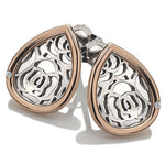 Hot Diamonds Faith Teardrop Rose Gold Plated Accents Earrings DE529