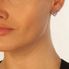 Hot Diamonds Silver Two Tone Faith Heart Stud Earring DE530