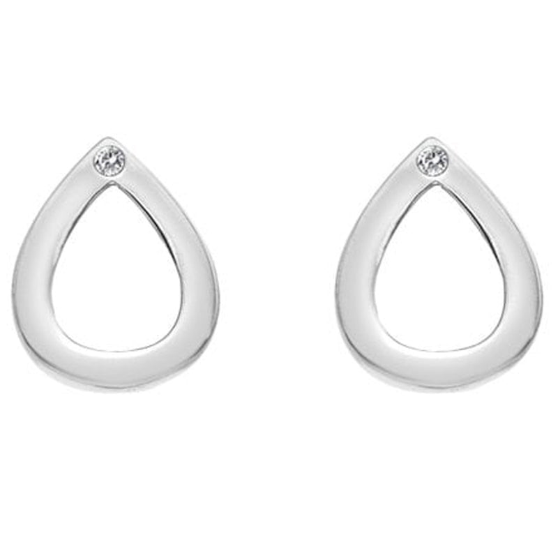 Hot Diamonds Silver Amulet Teardrop Earrings DE615