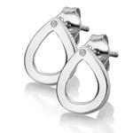 Hot Diamonds Silver Amulet Teardrop Earrings DE615