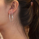 Hot Diamonds Sterling Silver Crescent Drop Earrings DE629
