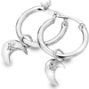 Hot Diamonds Sterling Silver Crescent Drop Earrings DE629