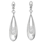 Hot Diamonds Silver Quest Teardrop Earrings DE648