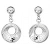 Hot Diamonds Sterling Silver Quest Circle Round Drop Earrings DE649