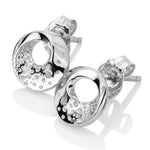 Hot Diamonds Silver Quest Circle Stud Earrings DE650