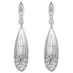 Hot Diamonds Sterling Silver Quest Filigree Teardrop Earrings DE655