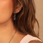 Hot Diamonds Silver Trio Triple Heart Earrings DE702