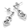 Hot Diamonds Silver Trio Triple Heart Earrings DE702
