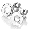 Hot Diamonds Silver Amulets Circle Earrings DE709