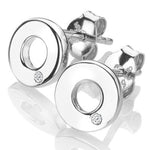 Hot Diamonds Silver Amulets Circle Earrings DE709