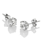 Hot Diamonds Silver White Topaz Solitaire Earrings DE728