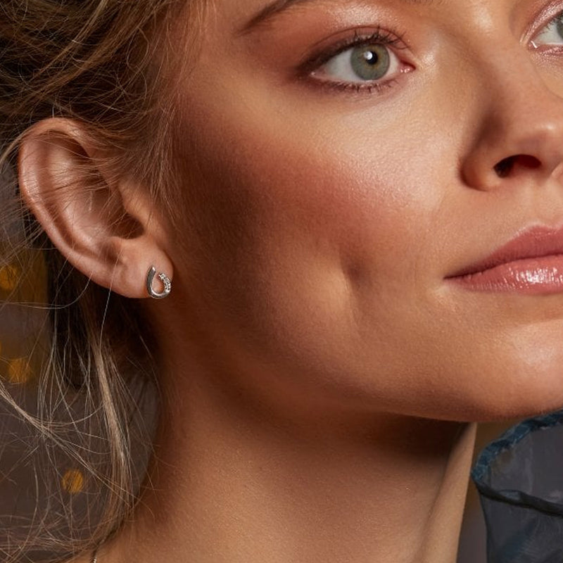 Hot Diamonds Silver Teardrop Earrings DE729