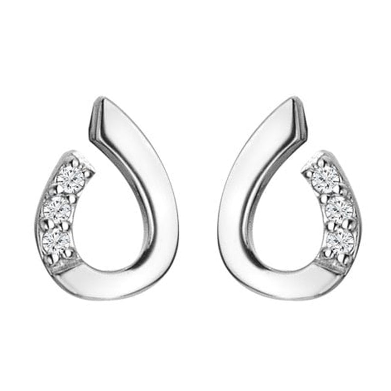 Hot Diamonds Silver Teardrop Earrings DE729