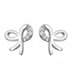 Hot Diamonds Ribbon Bow Stud Earrings DE730