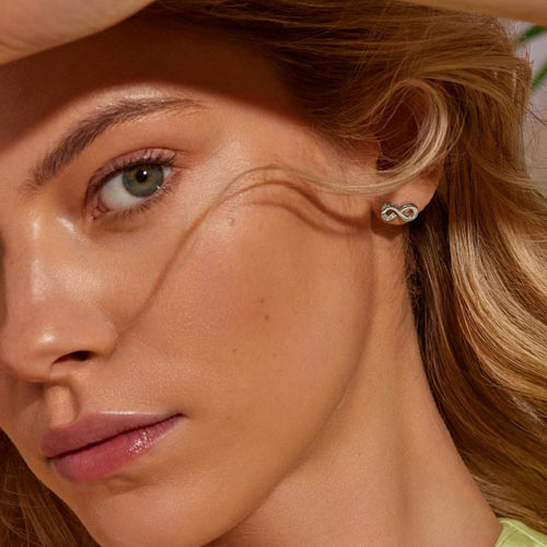Hot Diamonds Silver Infinity Earrings DE731
