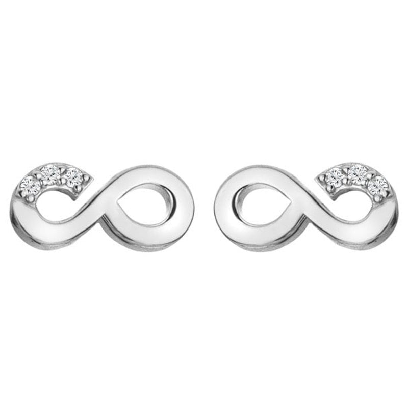 Hot Diamonds Silver Infinity Earrings DE731
