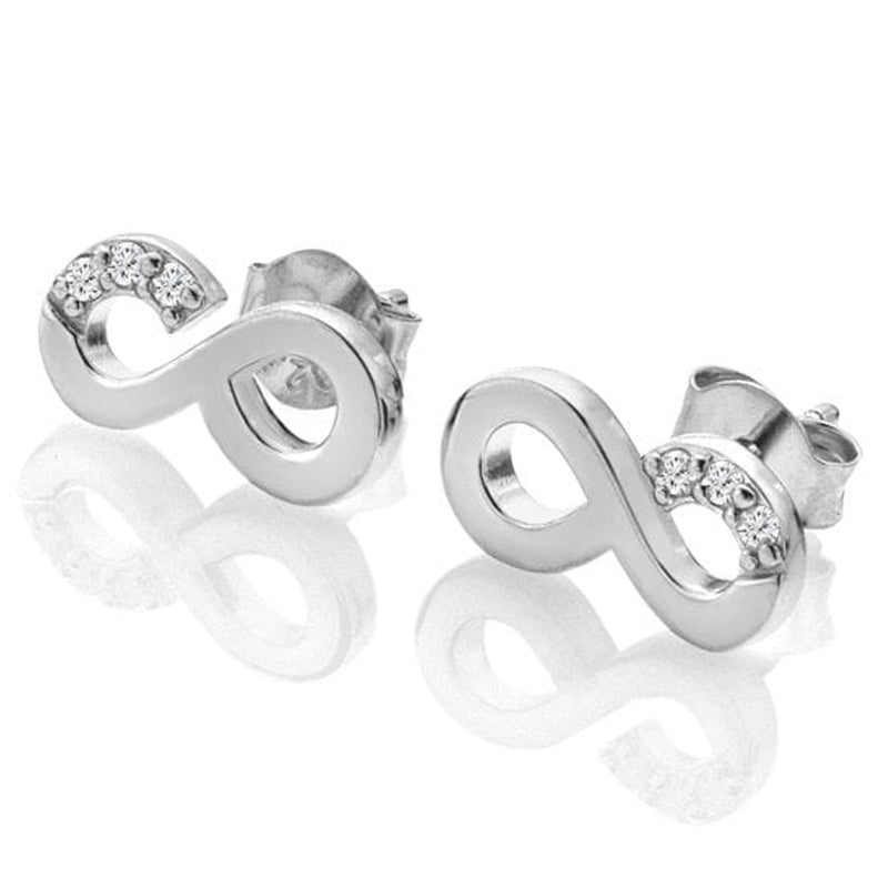 Hot Diamonds Silver Infinity Earrings DE731