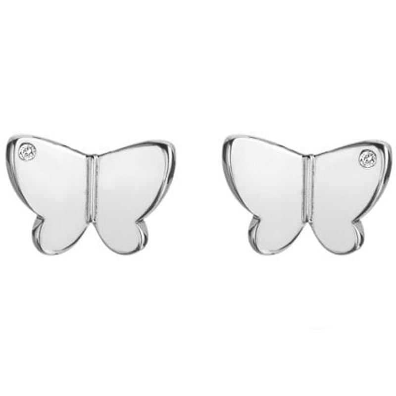 Hot Diamonds Silver Flutter Stud Earrings DE732