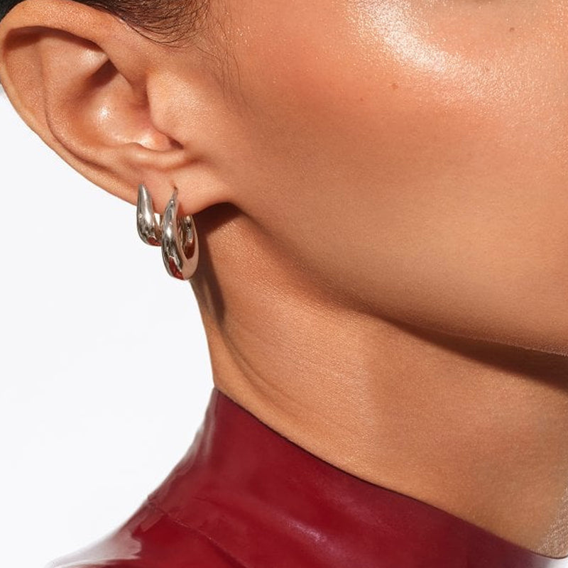Hot Diamonds Sterling Silver Soul Huggie Hoop Earrings DE793