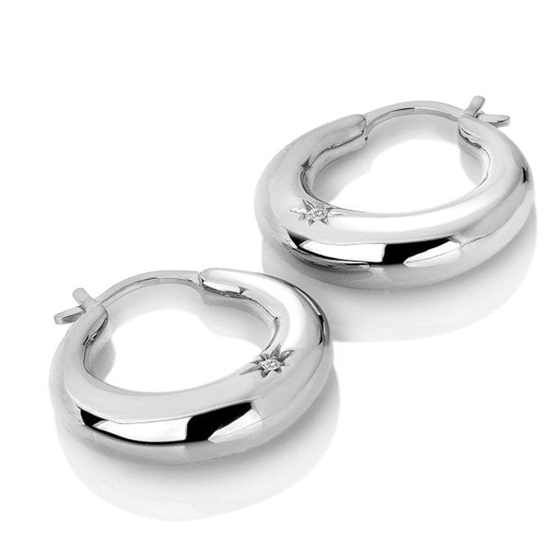 Hot Diamonds Sterling Silver Soul Statement Earrings DE794