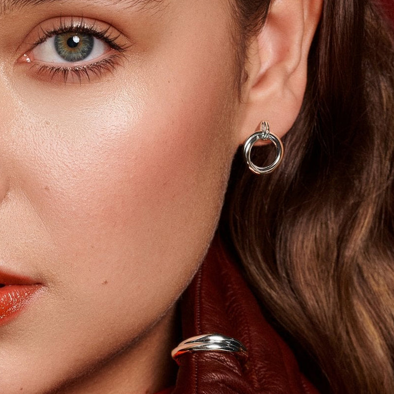 Hot Diamonds Silver Aura Stud Earrings DE824