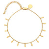 Hot Diamonds Tasha Ghouri Gold Tone Leaf Droplet Bracelet DL687