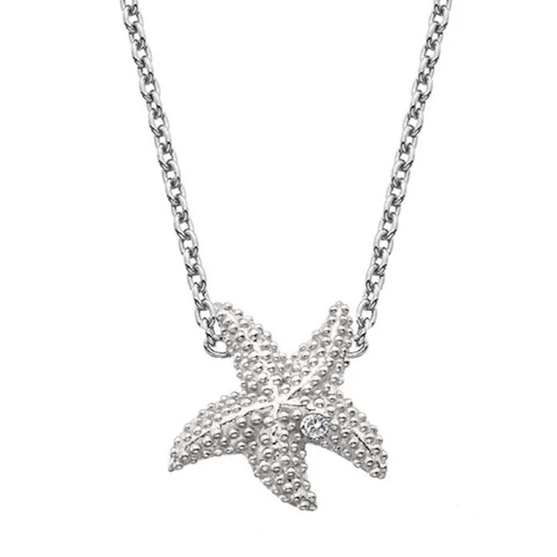 Hot Diamonds Eternal Love Sterling Silver Starfish Necklace DN134